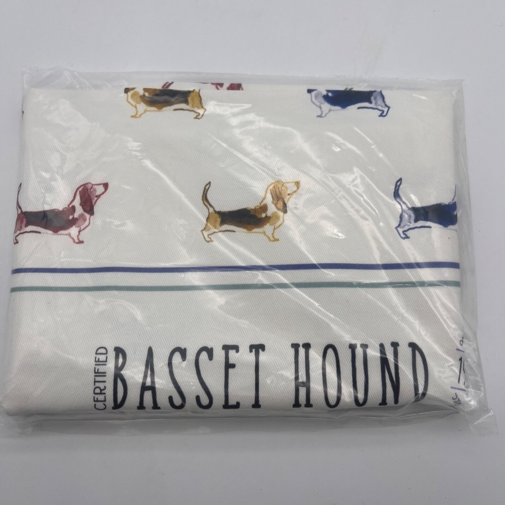 Retired Uncommongoods Basset Hound Kitchen Dish Towel